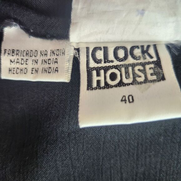 Clockhouse C&A Black Viscose Maxi Slip Dress-Embroidered-Boho-Dark Fairy-Folk 40 - Picture 9 of 10